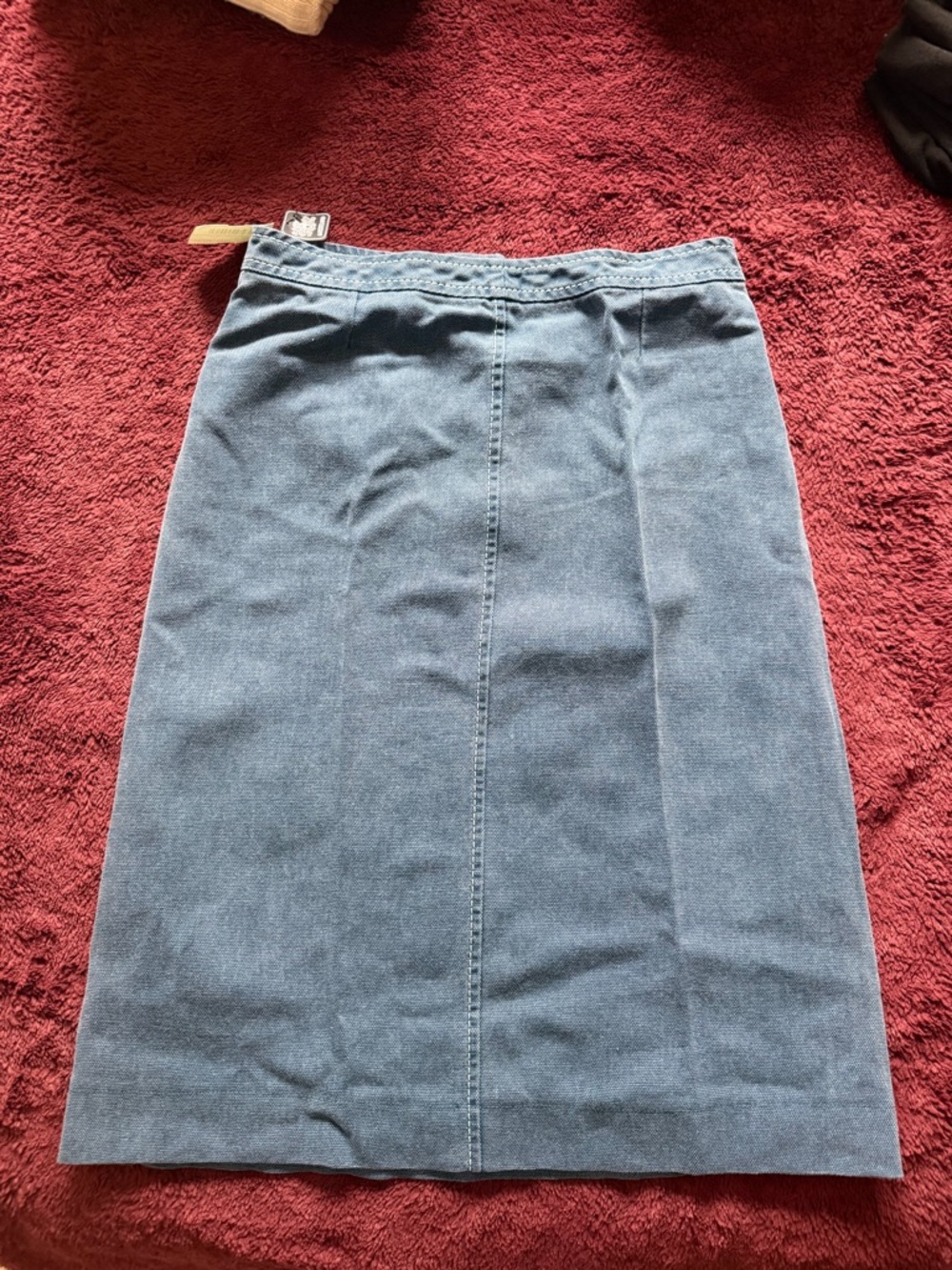 Celine Vintage Canvas Skirt - Blue - Picture 3 of 4